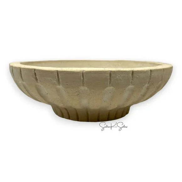 Threshold Studio McGee Ceramic Carved‎ Bowl Cream Tan - Target